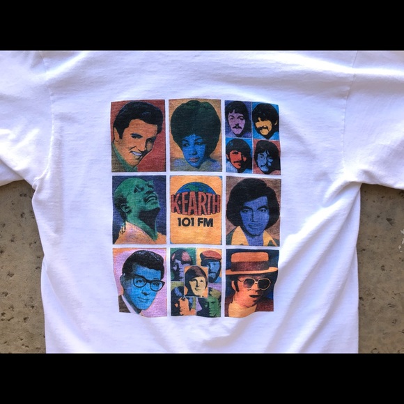 RARE Vintage 1980s K-Earth 101 The Beatles T-Shirt - Picture 2 of 8